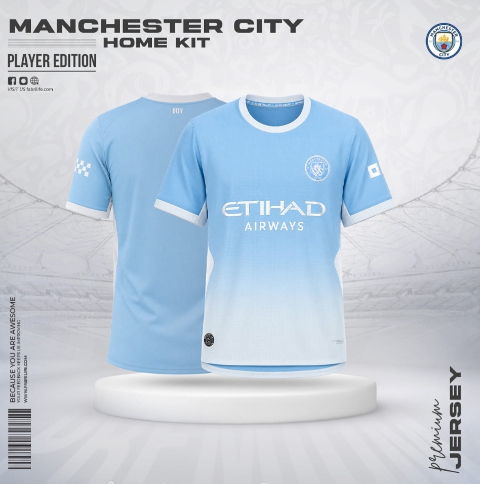 Manchester City 26/27 Home Jersey - Player Edition